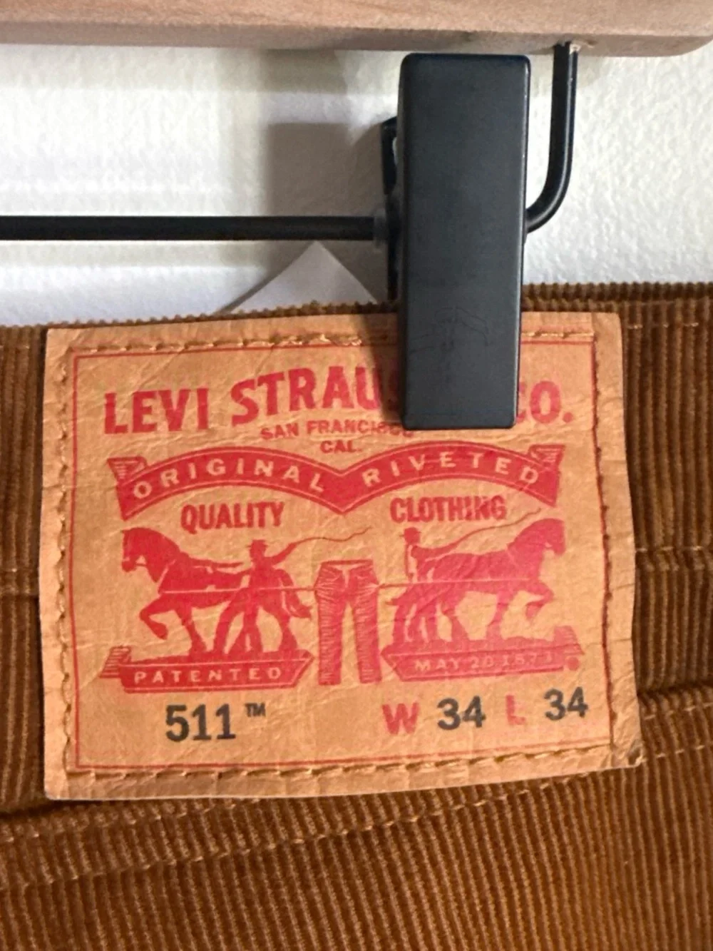 Levi's Men's Corduroy Pants in Rust